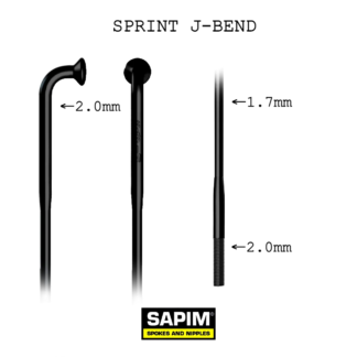 Sapim Sprint black double butted