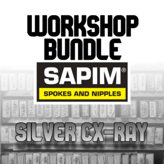 25pcs Workshop Spoke Bundle Sapim CX-Ray Silver